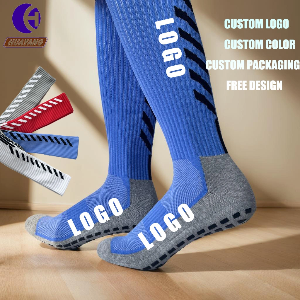 Chaussettes de course antidérapantes hautes personnalisées avec logo pour la randonnée Hy-s-045 1