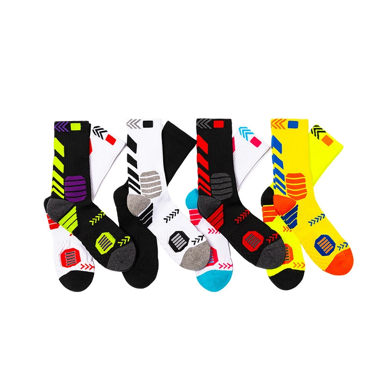 Colorful Cotton Basketball Socks with Custom Logo - Free Sample Available 1