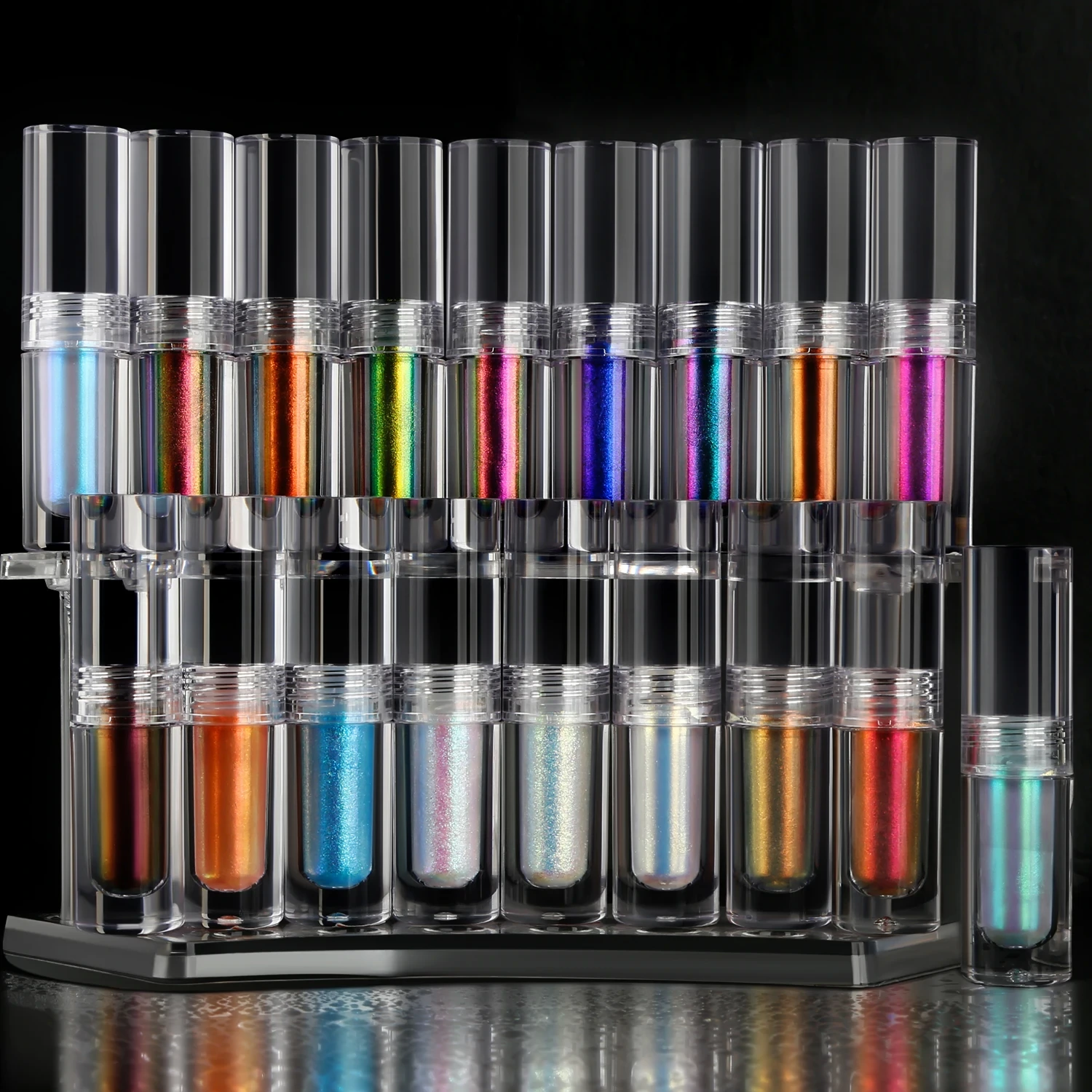 Mlm Custom Makeup Private Label High-standard Craft Long-lasting Waterproof Super Shiny Chameleon Pigment Liquid Eye Shadow 1