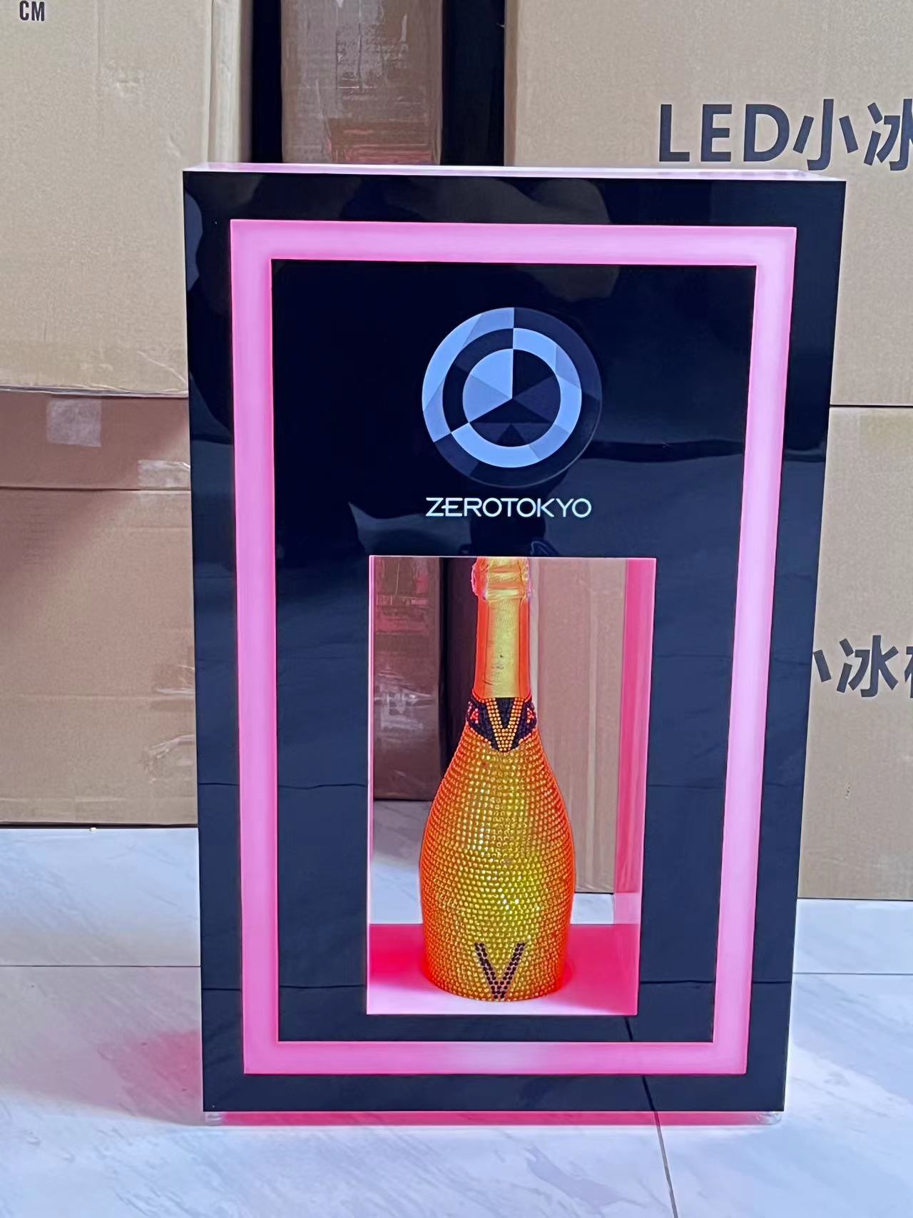 Rechargeable LED Champagne Bottle Presenter With Customizable Lights 5