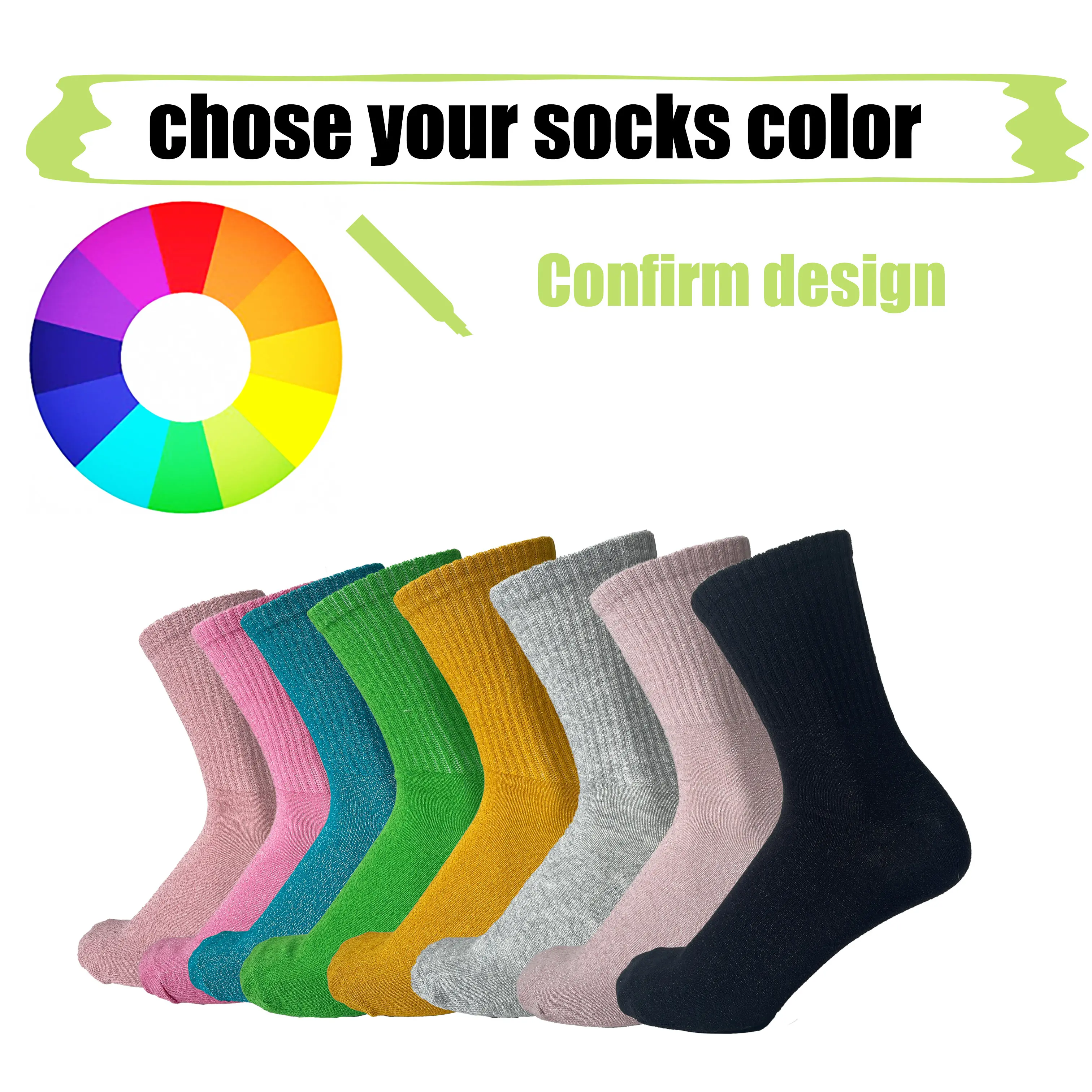 Toddler Socks with Grips Shiny Stocking - - Huayang 4