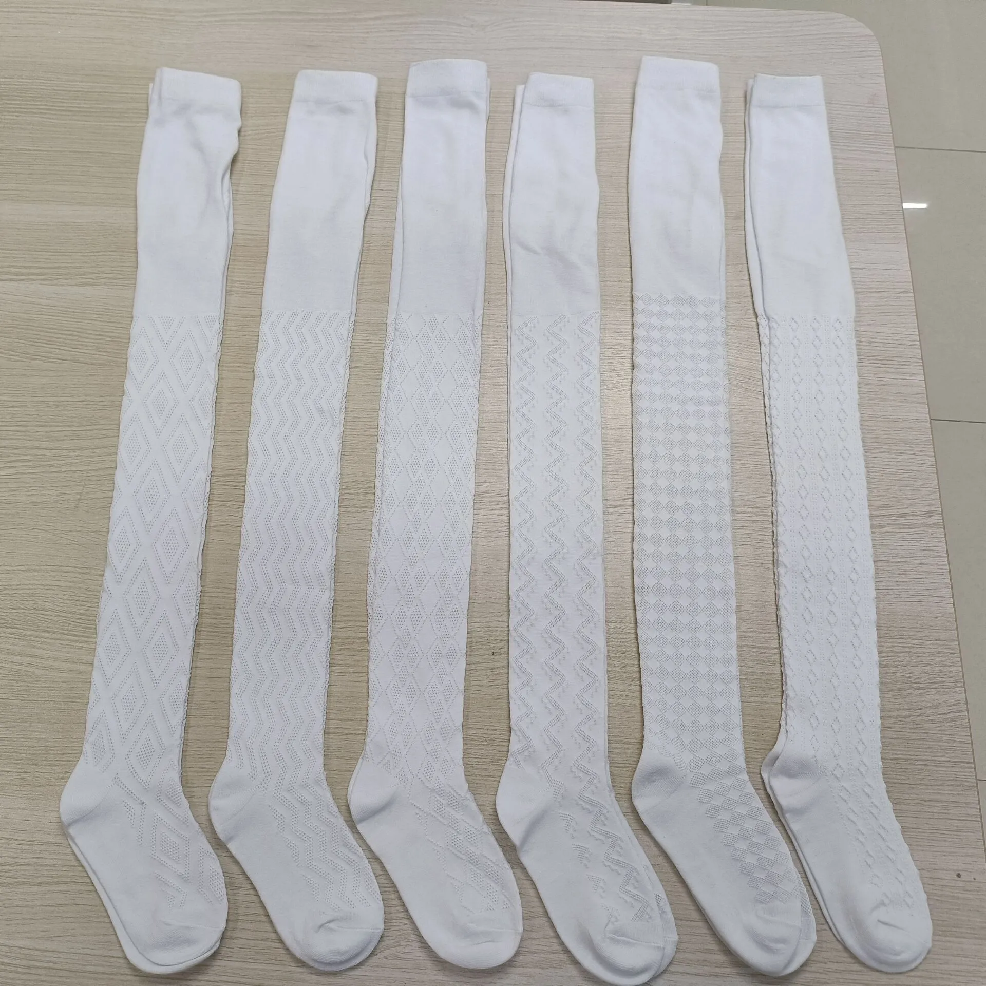 Collants d’uniforme scolaire blancs pour enfants, leggings en polyester et spandex 1