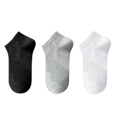 Chaussettes courtes à faible moq pour hommes Breathe Cotton 1
