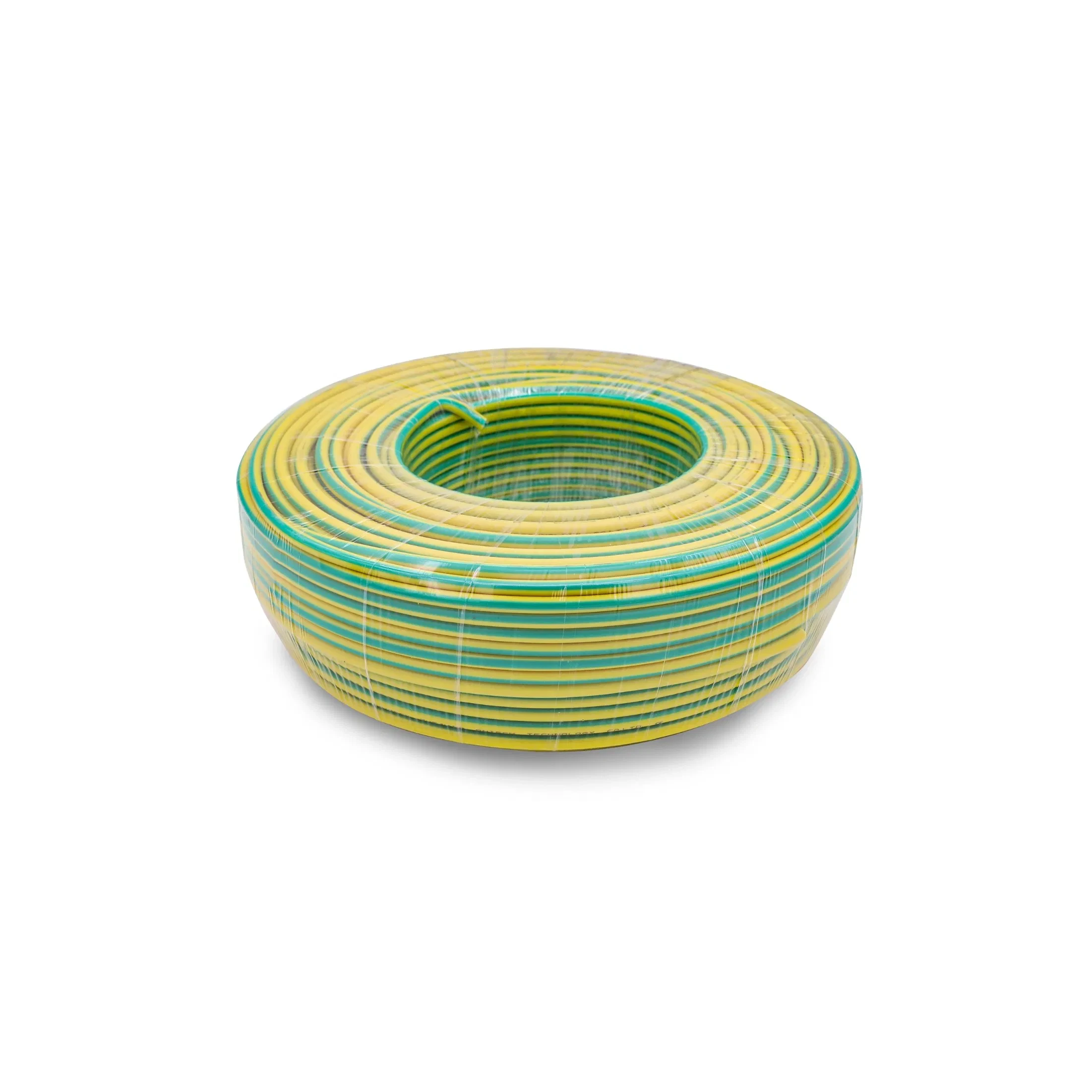 Yellow Green PVC Insulation Oxygen-Free Copper CE-6mm2 Ground Wire Earth Cable - PV Solar Cable and Oxygen-Free Copper 1