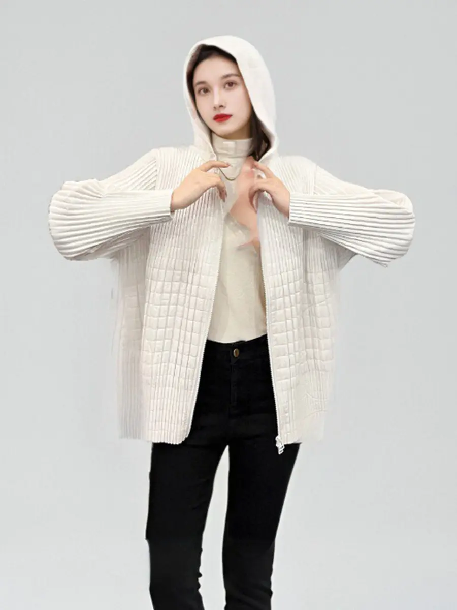 Pleated Knit Cardigan Optional (You Can Buy Samples to Check the Quality Before Placing an Order) by Pleats Clothing 6