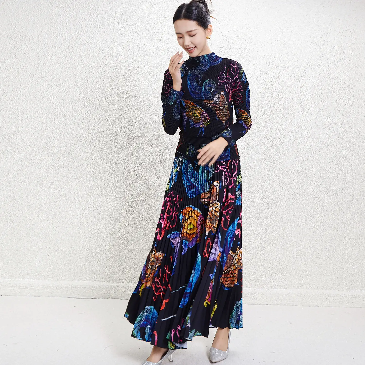 White Pleated Gown Pay with the World’s Most Payment Methods. by Pleats Clothing 5