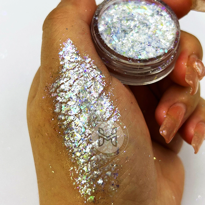 Best Price Color Changing Rainbow Irregular Transparent Nail Chameleon Glitter Flakes 1