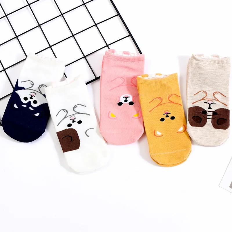 Summer Ankle Cotton Socks Low Cut Cute One Size Ladies Girls Women Socks 1