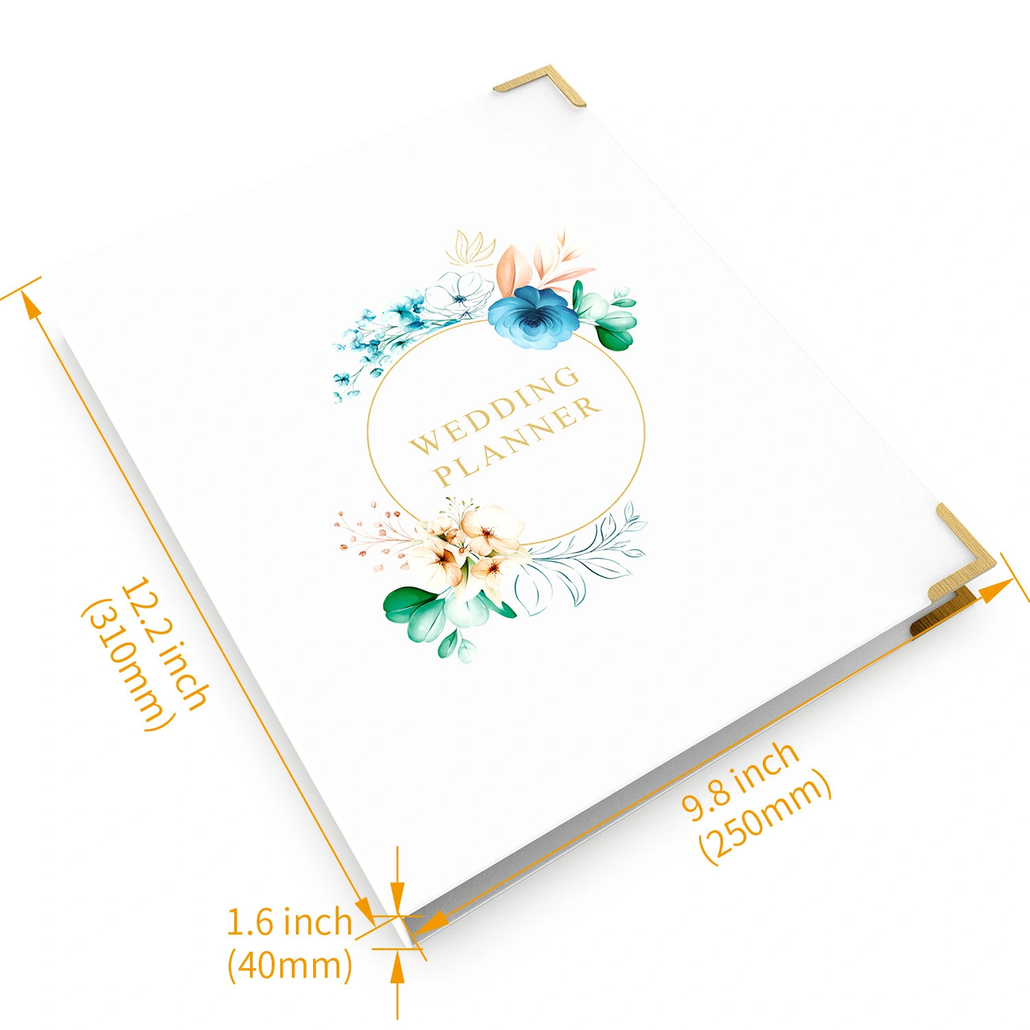 A4 Wedding Planner Notebbook с красочным дизайном цветов 1