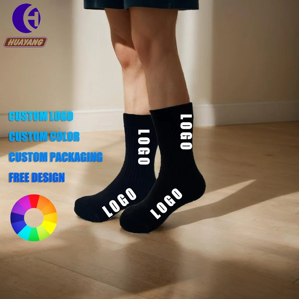 Custom Sporty Kids Socks Polyester Breathable Sweat Features Free Size Autumn Logo Hyc-011 1