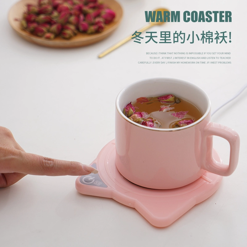Porcelain Thermal Ceramic Coffee Mugs Warmer Cups Heating Insulated Electric Heater Usb Cup Warmer Cat Shape With Switch 1