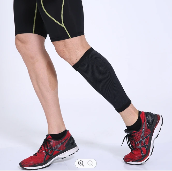 Manchons de mollet de compression tricotés pour le soutien de l'attelle de tibia - course à pied, jogging, randonnée 1