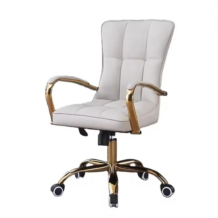 Kursi Kantor Eksekutif Mewah yang Dapat Disesuaikan, Kerja Putar Ergonomis, Kain Jaring Komputer, Desain Busa Antik Dengan Logam Aluminium 1