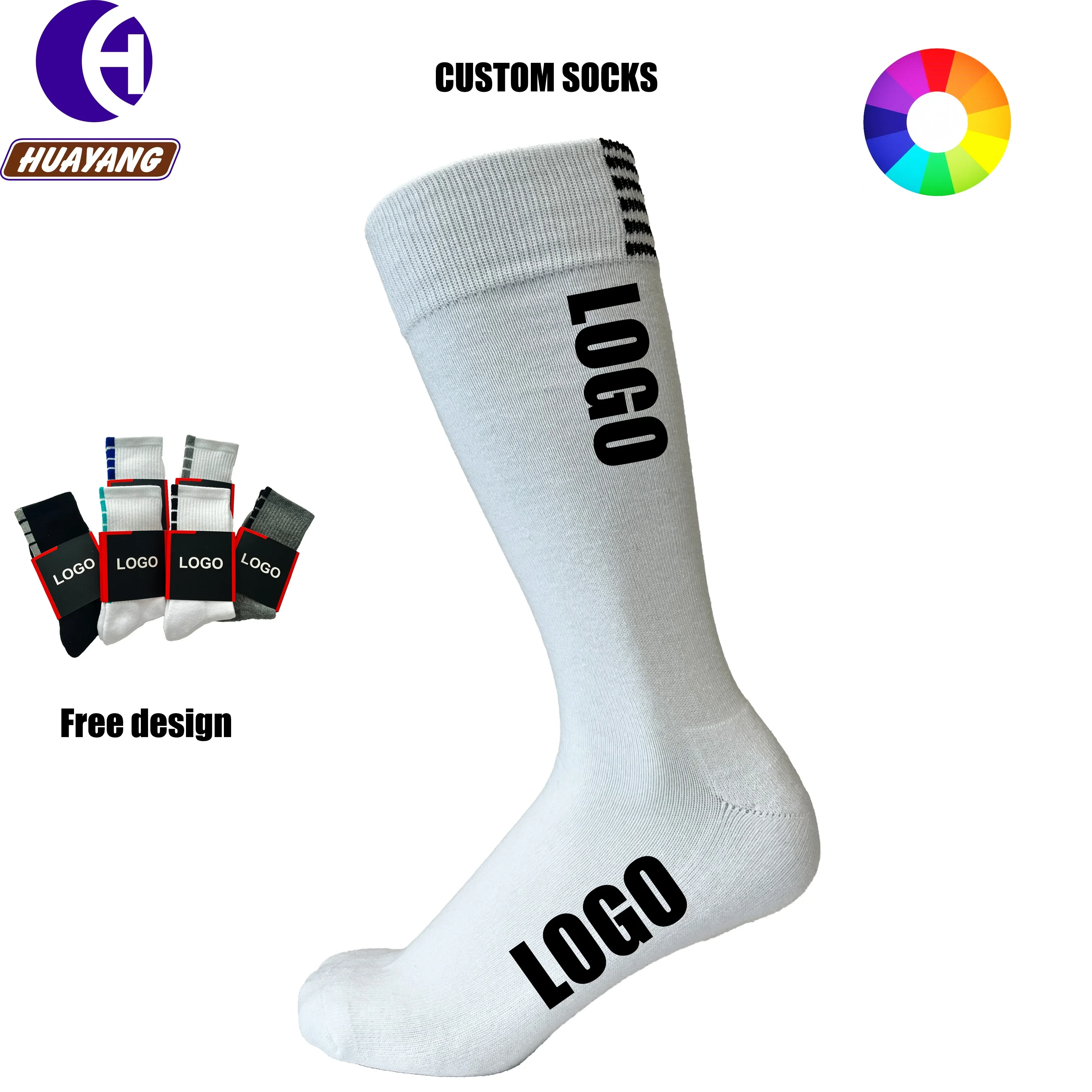 Custom Sports Socks Breathable Quick Dry Jacquard Design 1