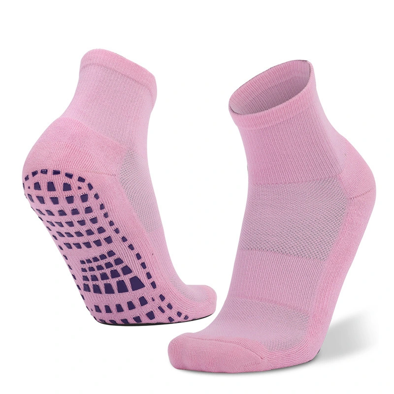 Custom Anti Slip Sports Knitting Socks Cotton Polyester Adult Socks 1