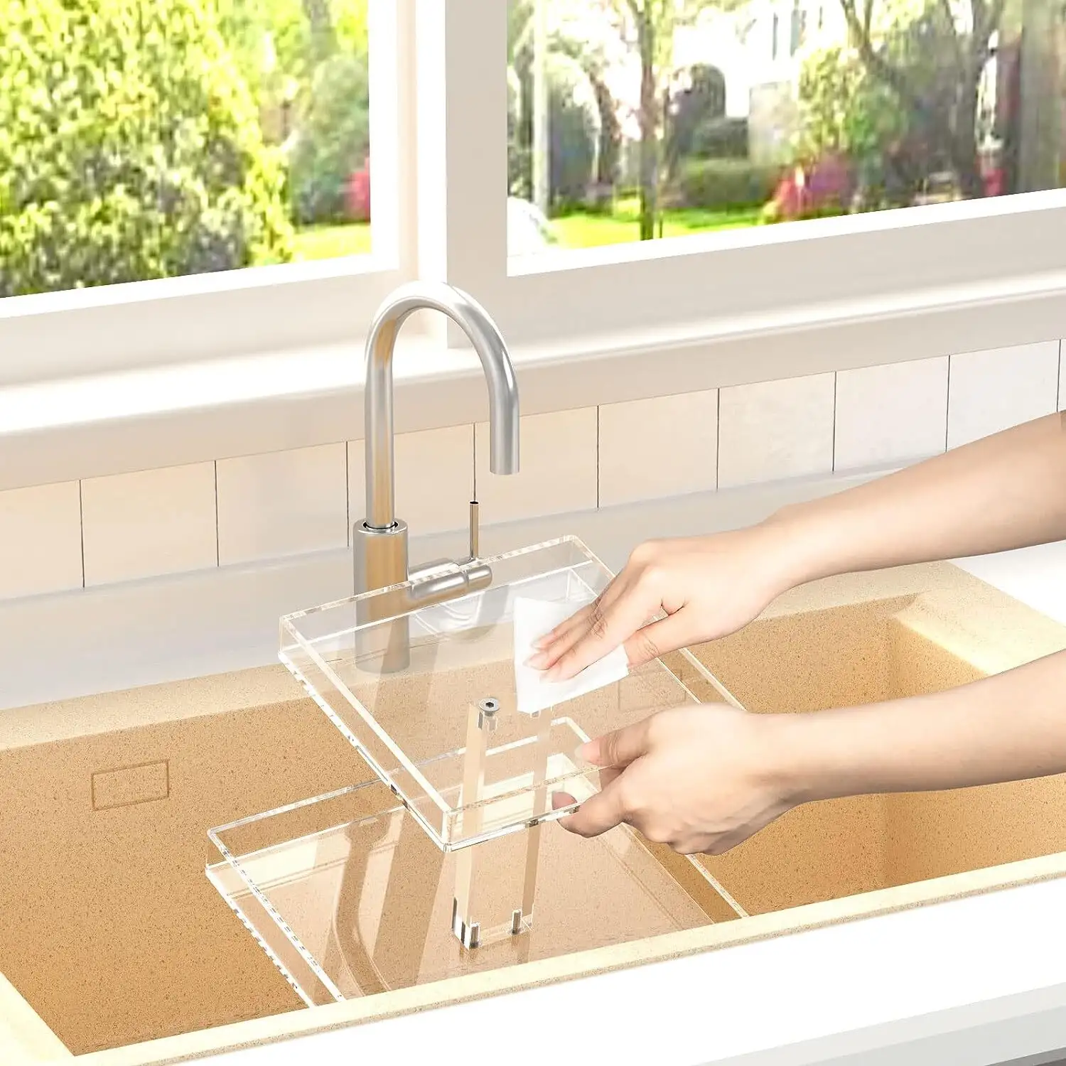 Countertop Cosmetic Display Pure Handmade Wholesale - HQ ACRYLIC 3