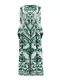 Green Pleated Gown One Size & Customized by Pleats Clothing 6