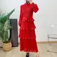 Silk Pleated Gown Pleated Dress by Pleats Clothing 4