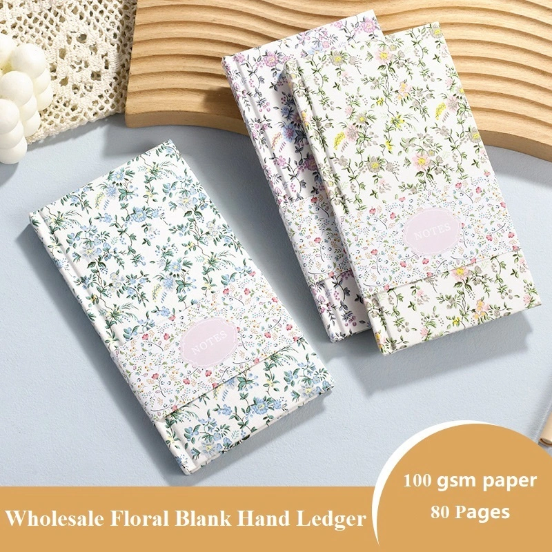 Eco-Friendly Floral Fabric A6 Hardcover Notebook-1 2