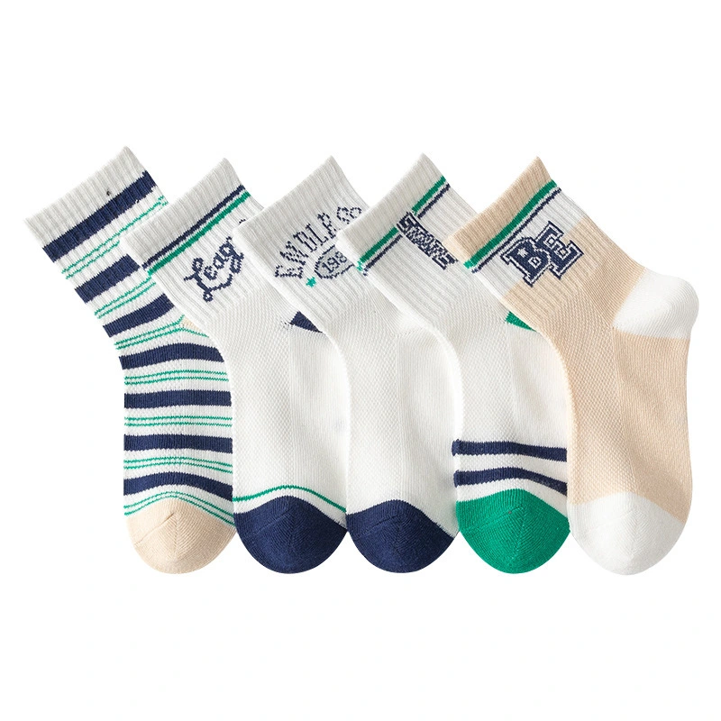 Custom Breathable Summer Knitting Socks for Boys and Girls 1