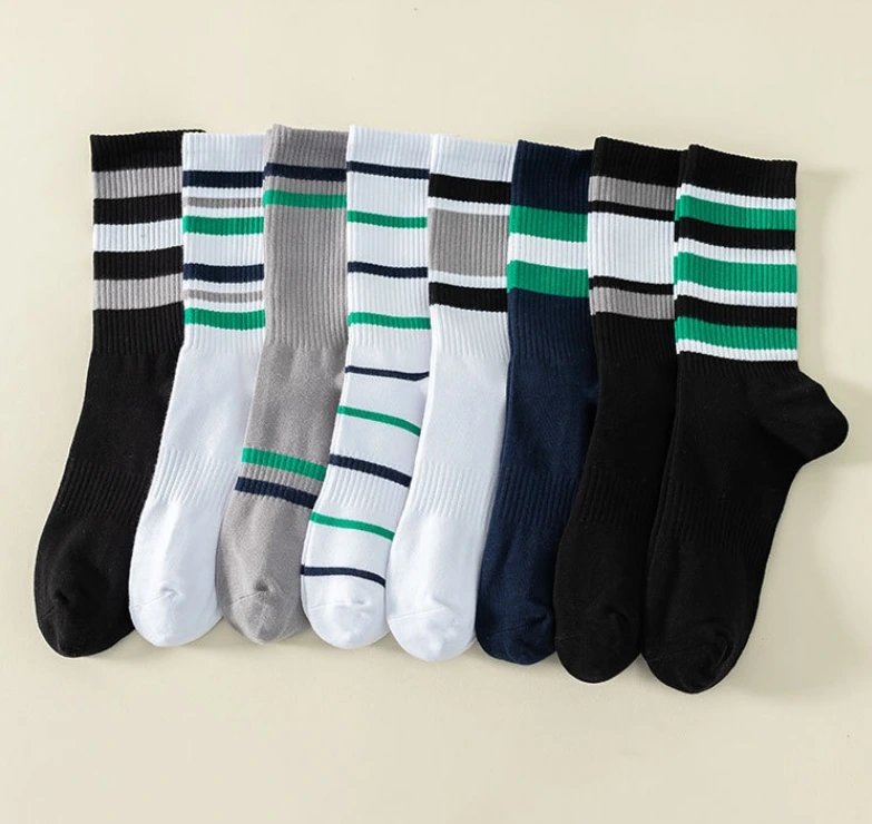 Chaussettes de sport unisexes en caoutchouc de compression blanc noir - Logo personnalisé OEM en gros 1