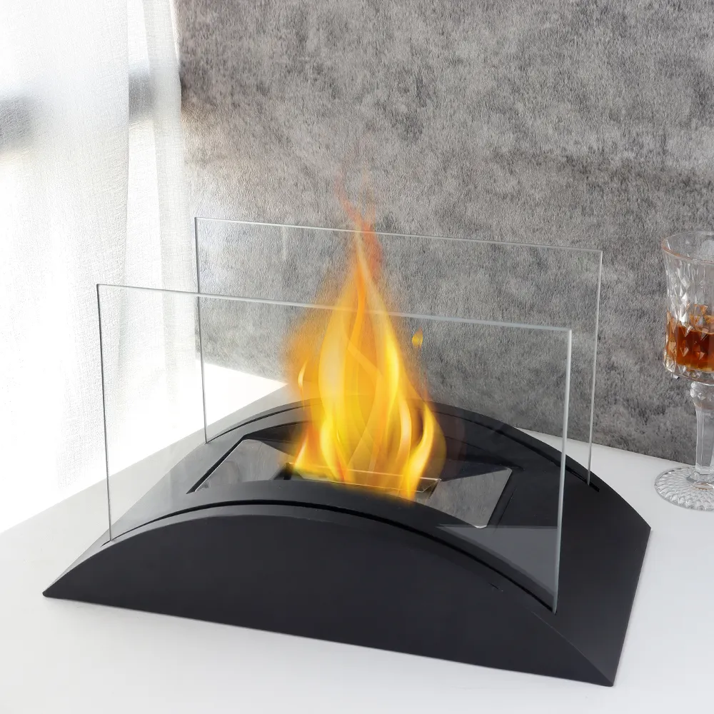 Glass Tabletop Fireplace New Image Gifts by NEW IMAGE 4