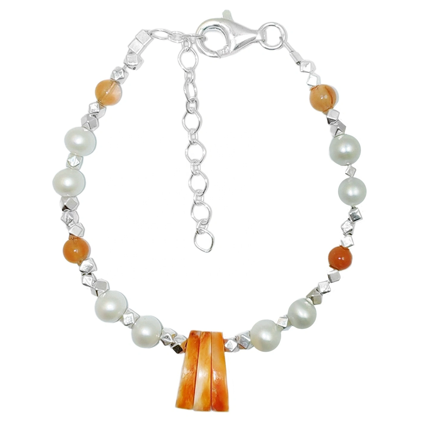Natural High Quality Pearl S925 Silver Bead Agate Bracelet Healing Gift For Girlfriend Family Total Of 8 Inches 1