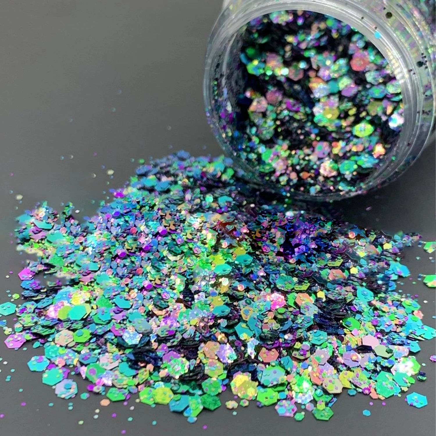 Wholesale Glitter Custom Body Glitter Glow Powder Pigment Makeup Eye Shadow Cosmetic Cream Biodegradable Mica Powder Beautychain 1