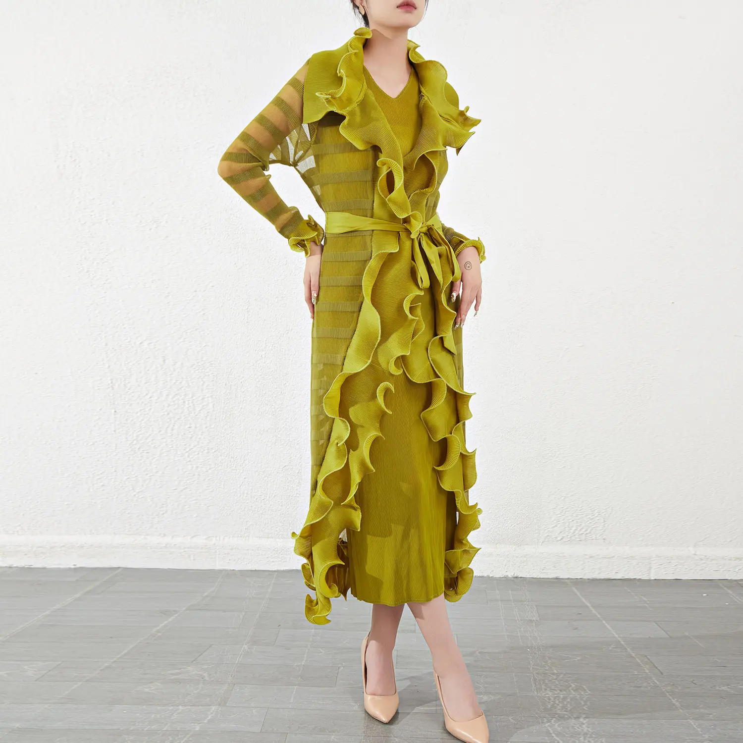 Pleated Gown Dress 2024 - - Pleats Clothing 5