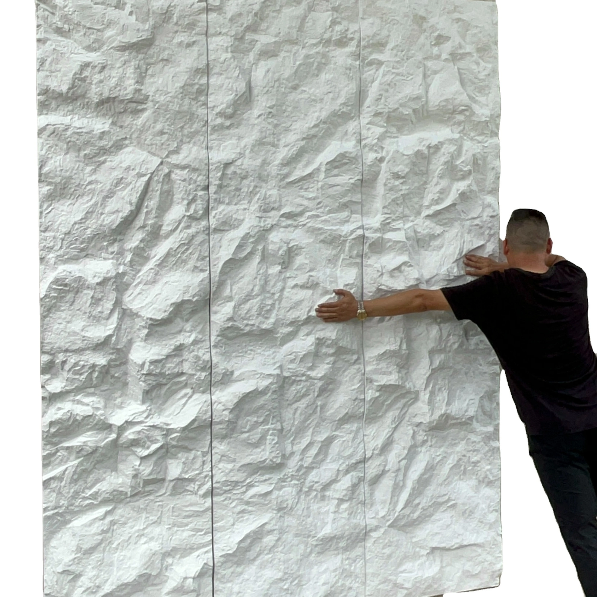 2900*600 Mm 1200*600 Mm Lightweight Pu Stone Panels Faux Polyurethane Stone Panel Thin Thick Mushroom Stone Panel For Decoration 1