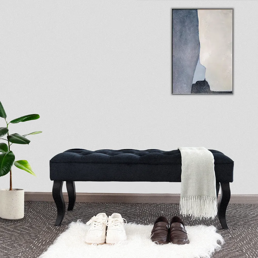 Round Upholstered Ottoman Modern by NEW IMAGE 3