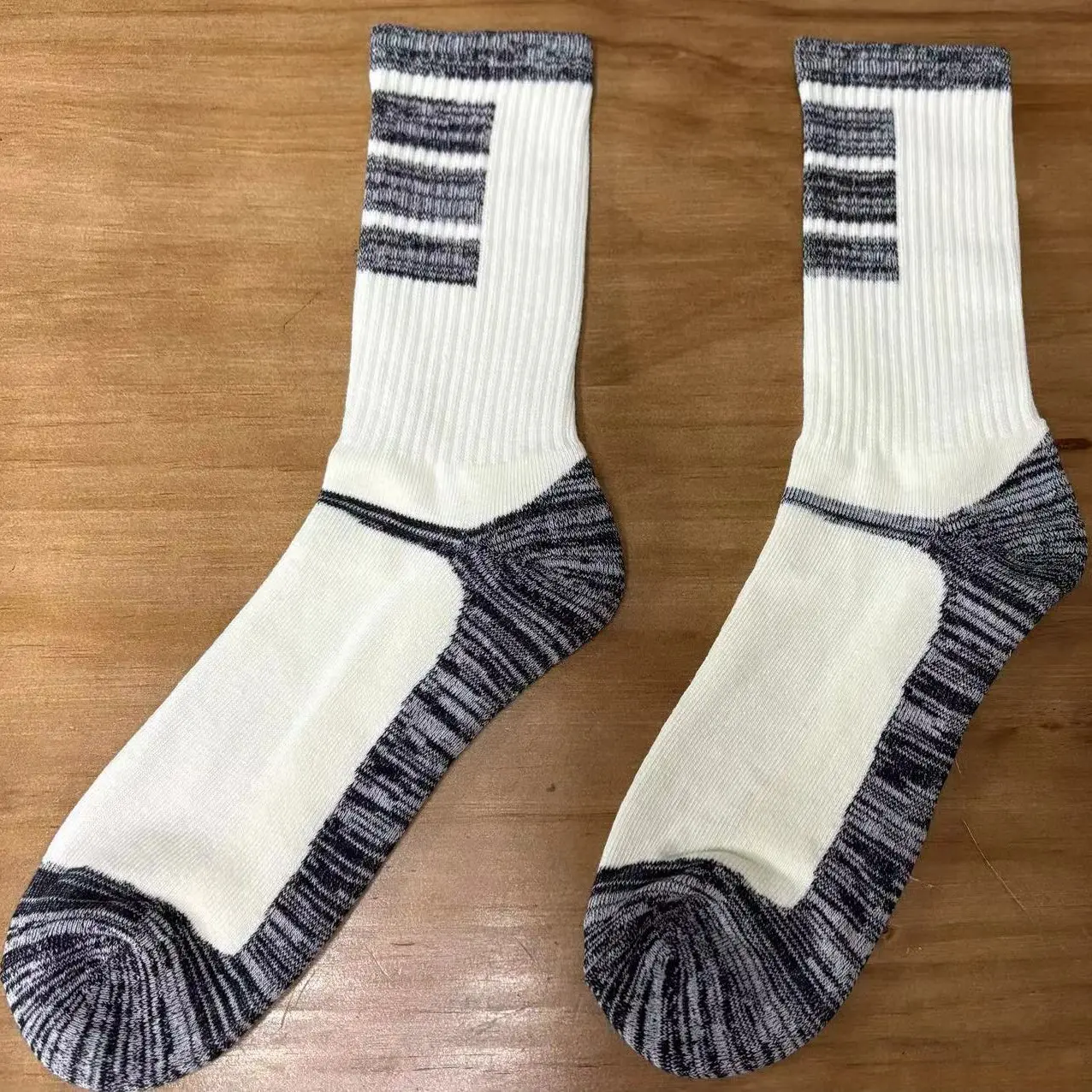 Childrens White Socks Customized Logo Accept by Huayang 2