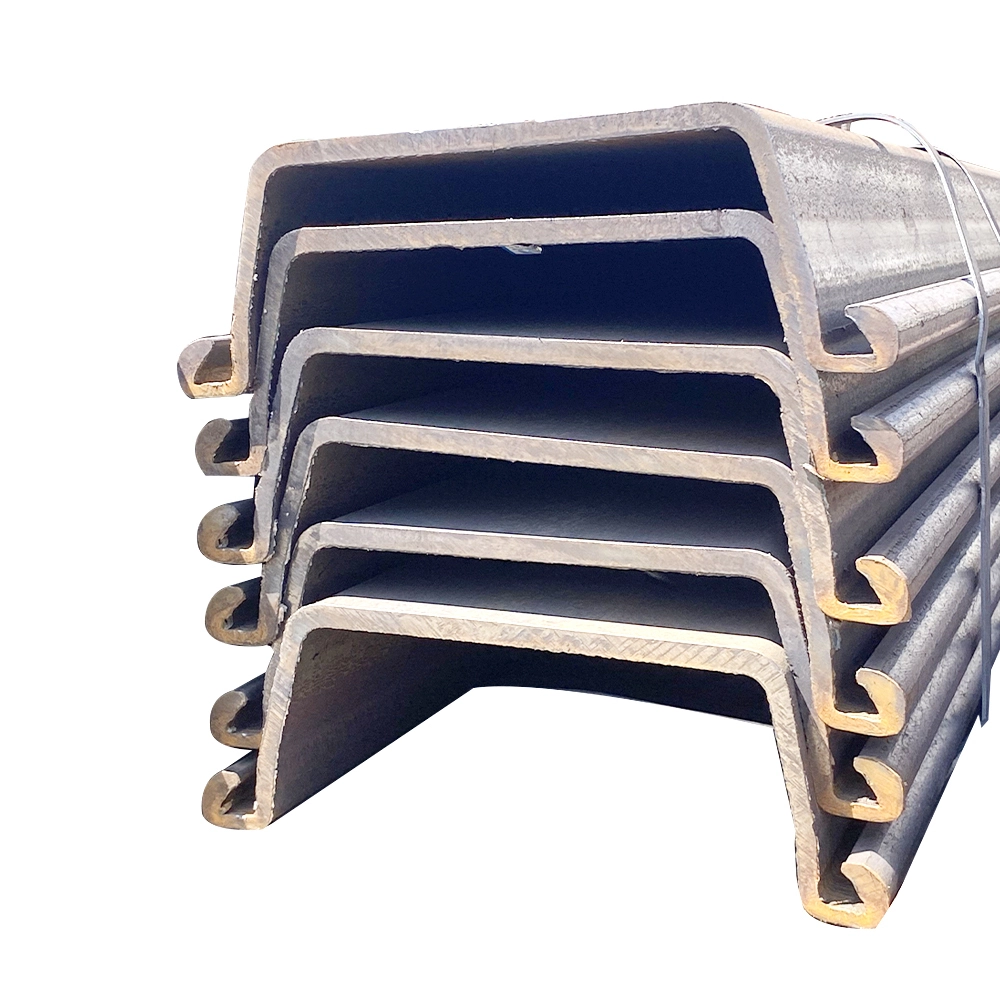 S430 Sy295 Sy390 Palplanches en acier en forme de U/de type U - Laminées à chaud formées à froid 500*225 400*125 1