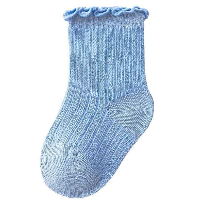 Custom Double Needle Solid Color Child Socks 1