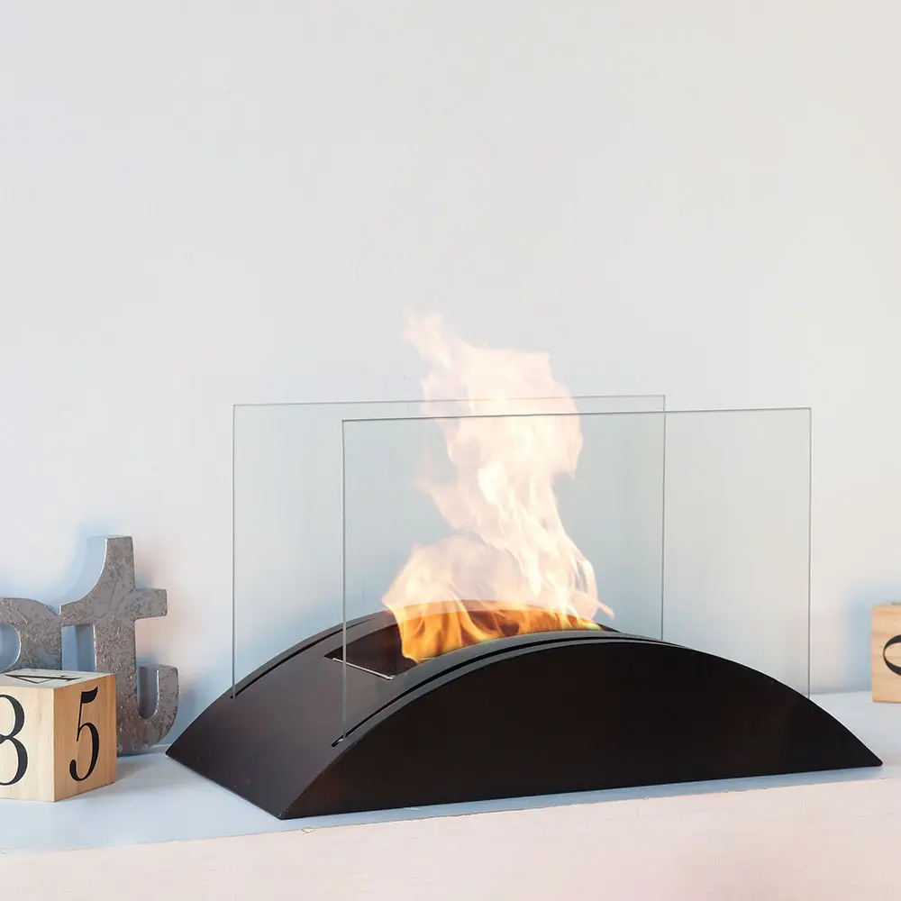 Glass Tabletop Fireplace New Image Gifts by NEW IMAGE 3