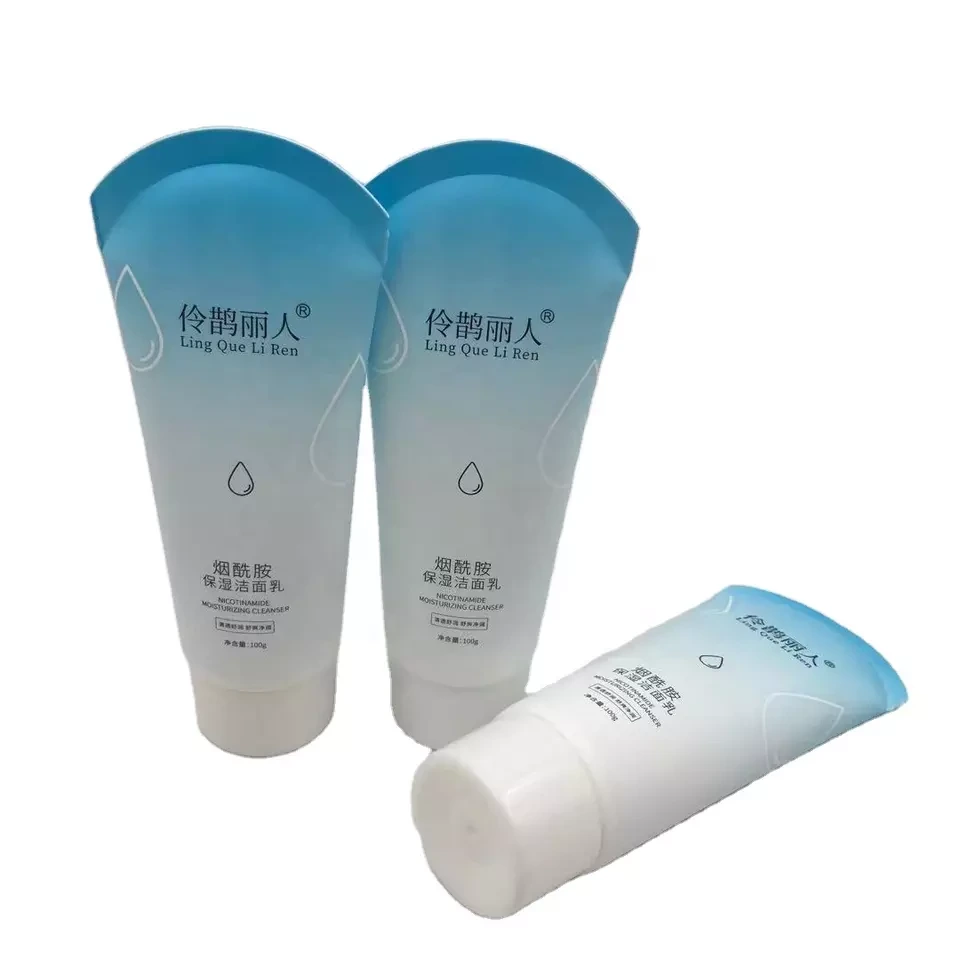 100ml Facial Cleanser Hand Lotion Bb Cream Cosmetic Packaging Plastic Tube For Skin Care 1