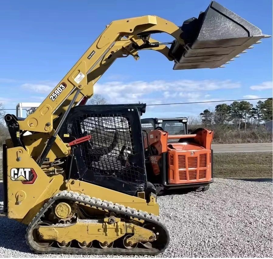 Compact Heavy-duty Cat Skid Steer Loader - Mini Wheel Loader 1