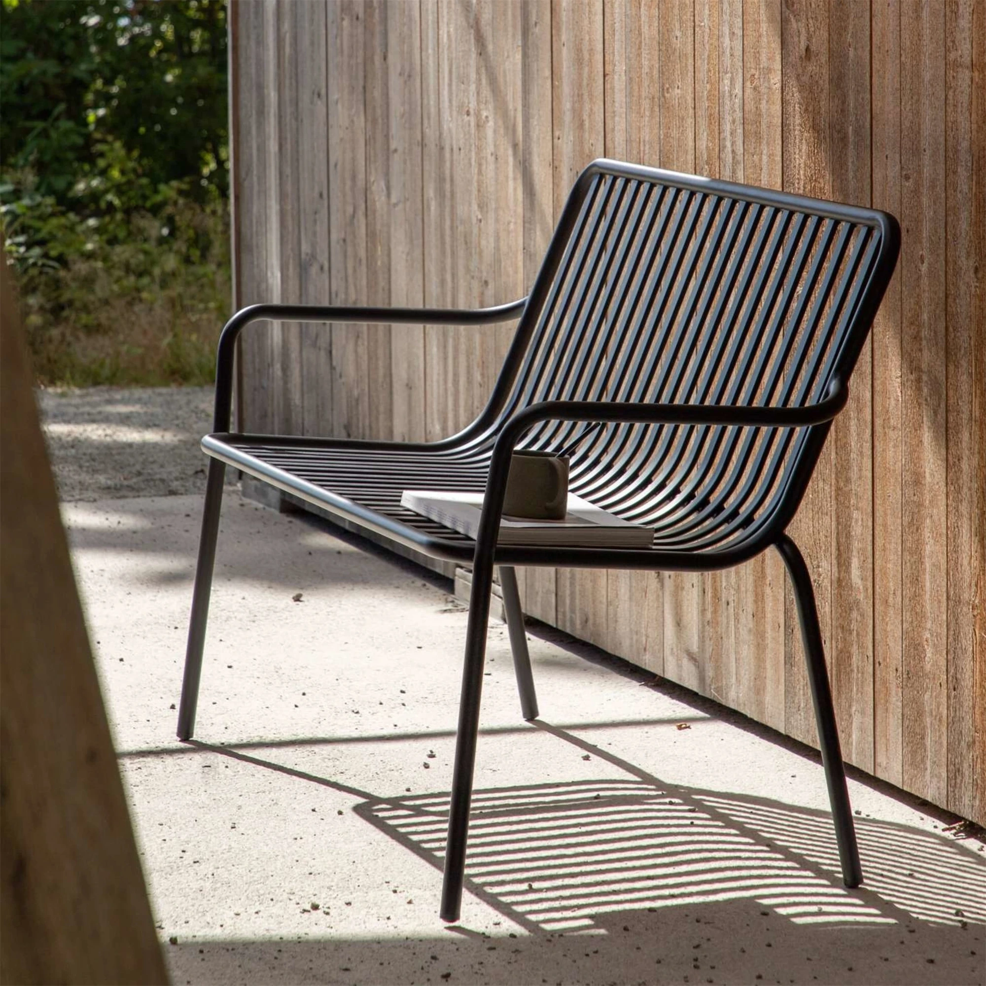 Meubles d'hôtel chaise de patio en métal chaises de salle à manger de jardin banc extérieur en aluminium 1