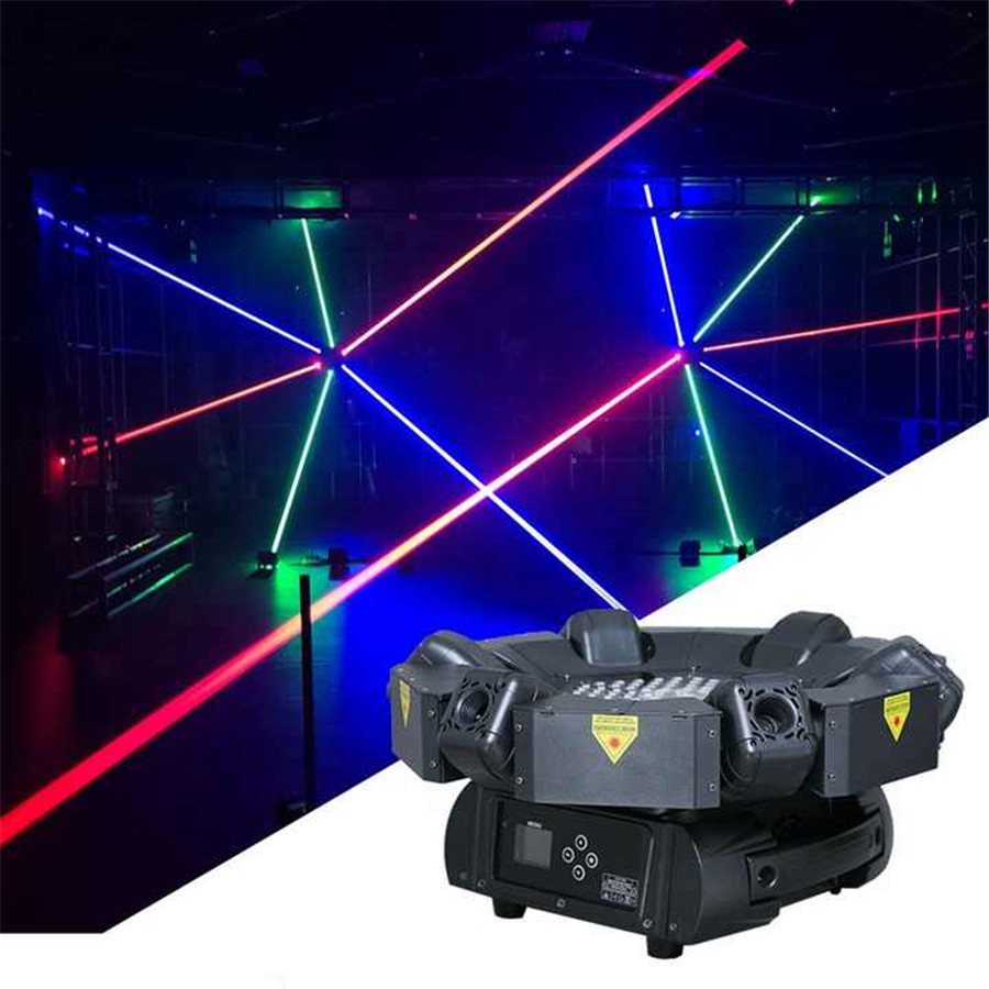 Lumière laser à tête mobile LED RVB 12 W 3