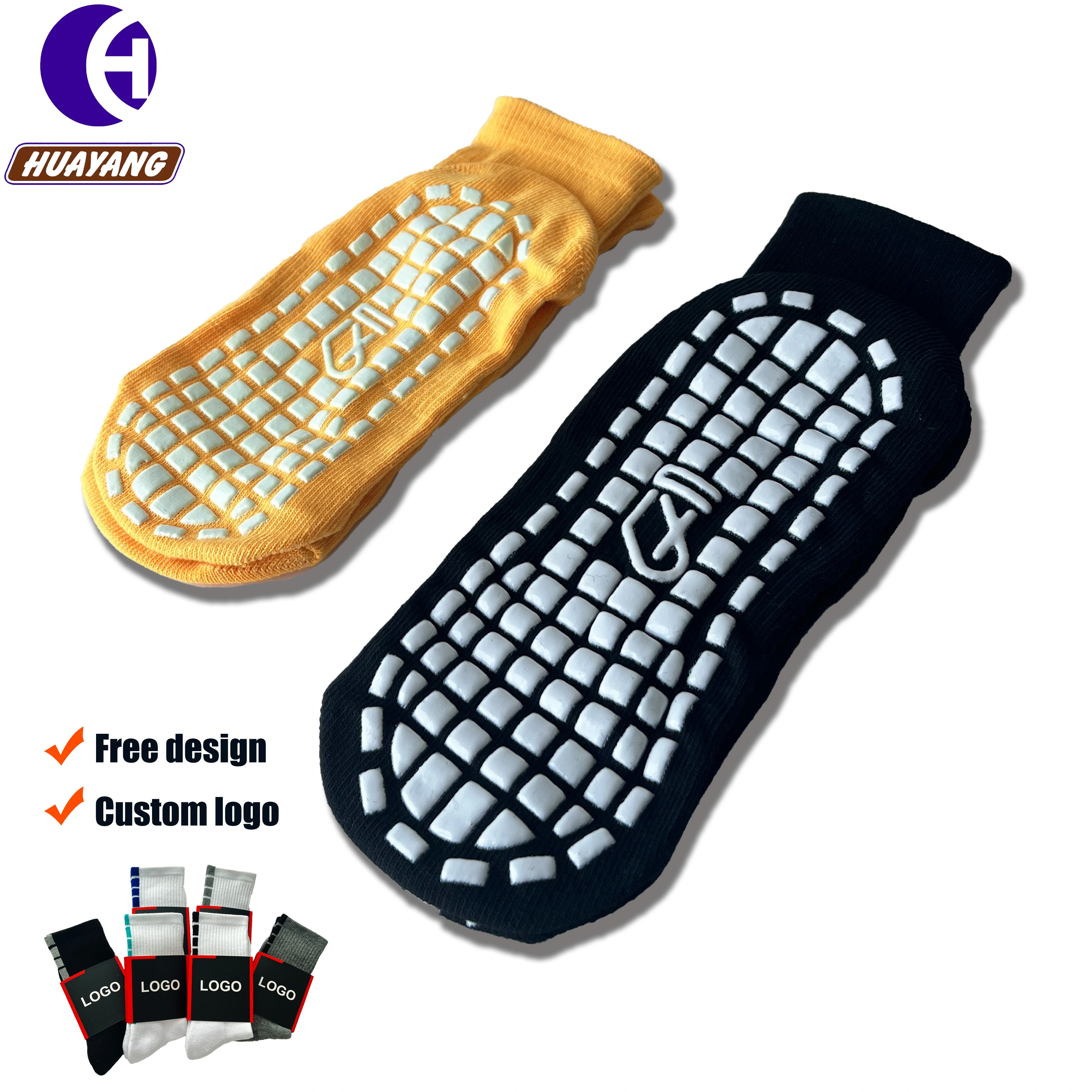 Custom High Quality Basketball Trampoline Socks for Autumn Running Knitted Logo 1