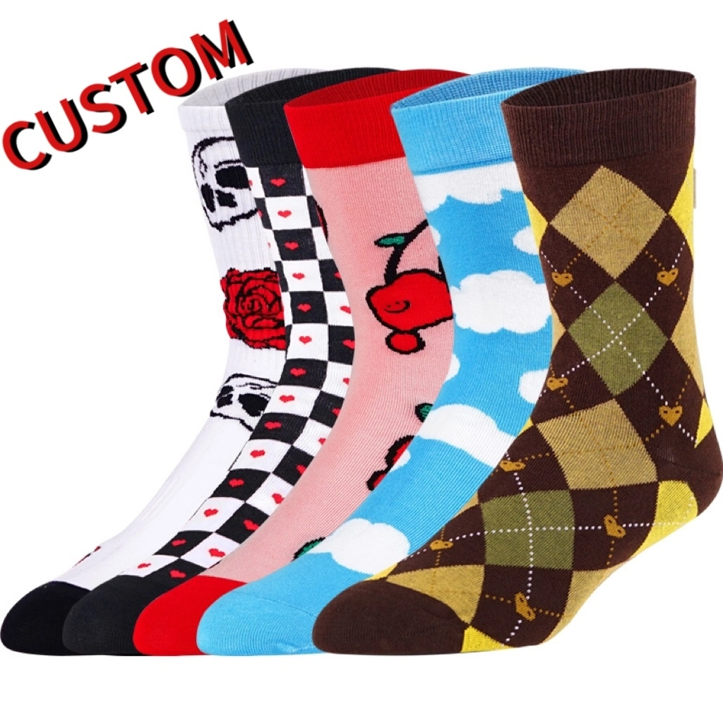 Custom Embroidered Logo Cotton Sport Socks - High Quality OEM Men's Socks 1