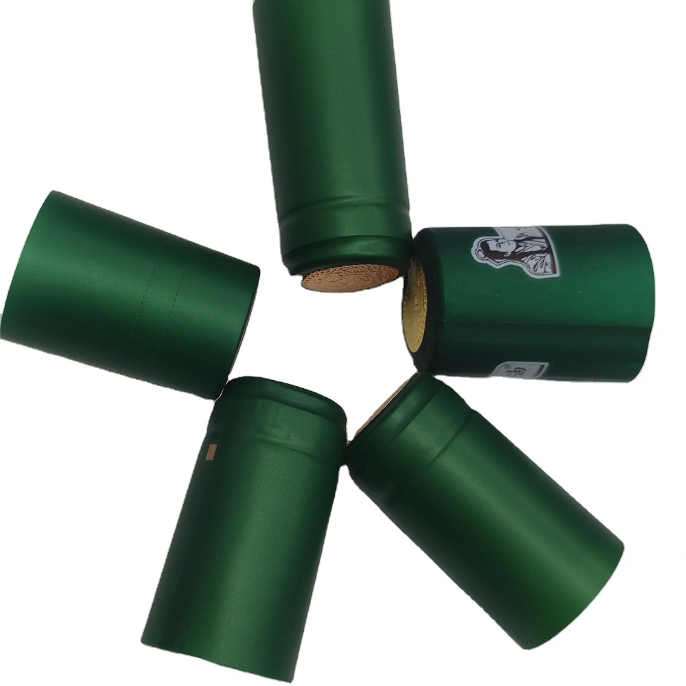 Capsules d'emballage rétractable pour bouteilles de vin en PVC : personnalisables, de haute qualité, bande déchirable 1