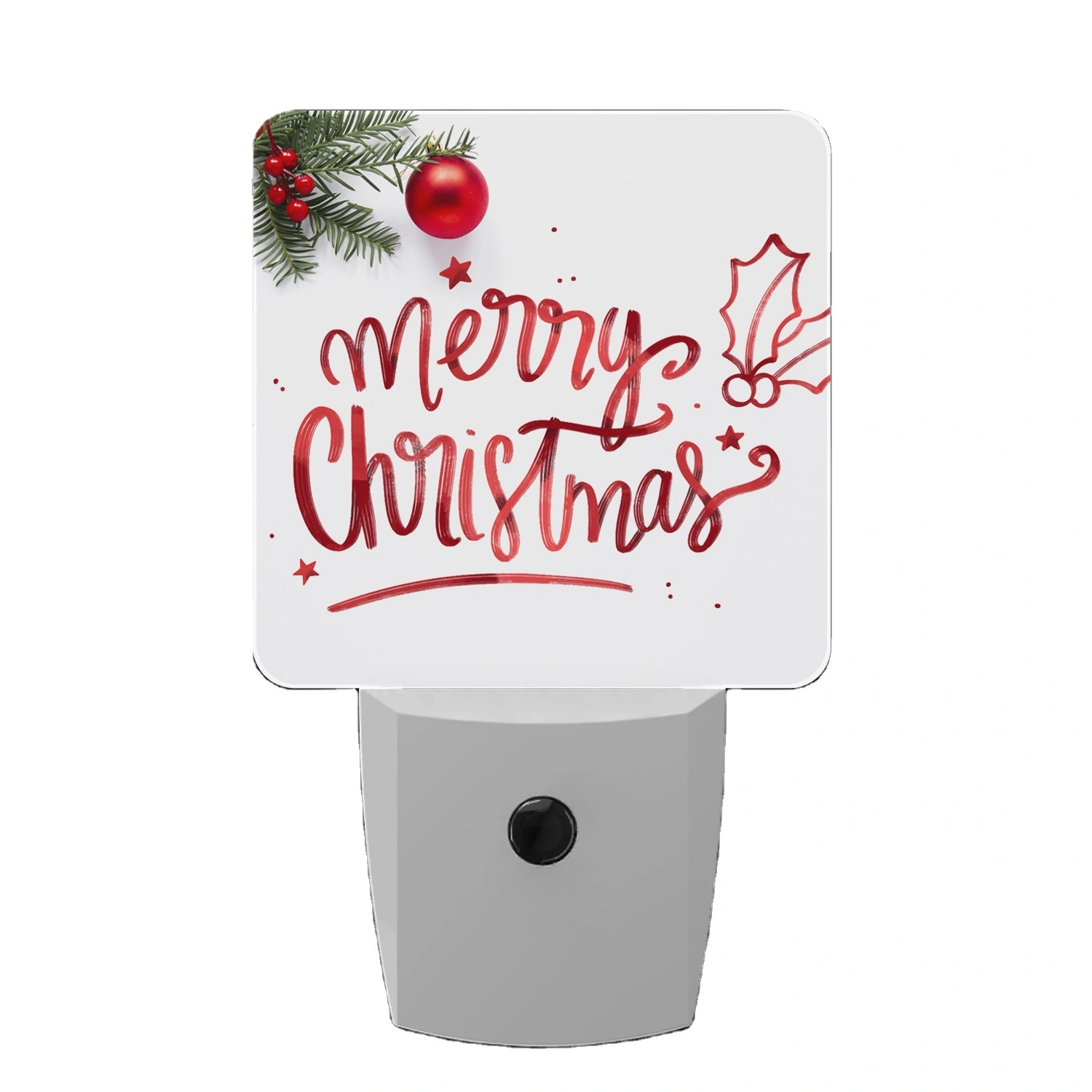 Christmas Led Night Light Automatic Dusk To Dawn Sensor Plug In Led Wall Baby Kids 3d Acrylic Lamp For Bedrooms 1