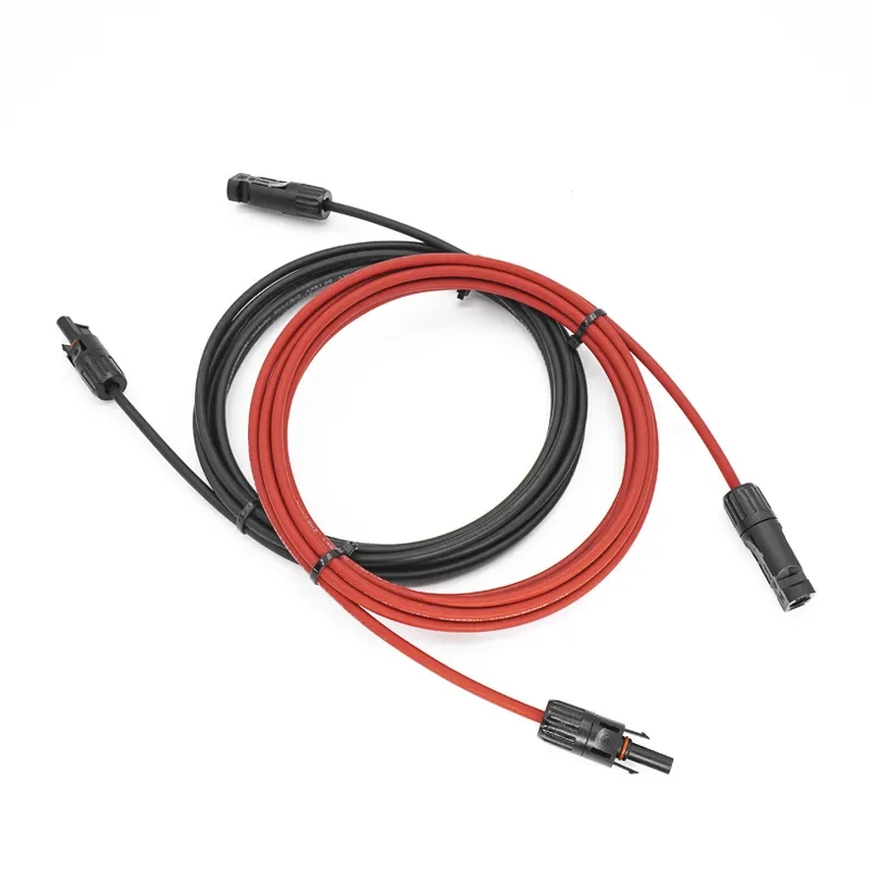 Pntech Customized 30A 1000V1500V DC 4.0mm2 5m Solar PV Extension Cable - PV Solar Cable and Oxygen-Free Tinned Copper 1
