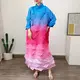 Green Pleated Gown Color by Pleats Clothing 6