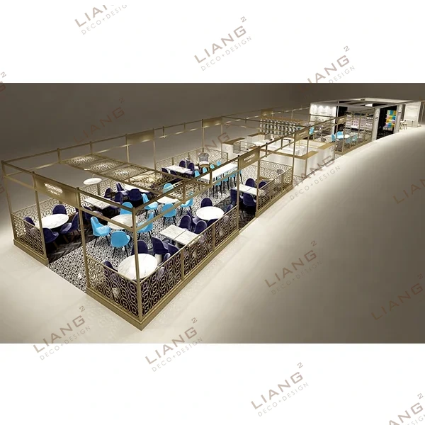 Tienda de muebles para cafeterías, equipamiento de tiendas, mostradores para cafeterías, quiosco, diseño de cafetería en venta en centro comercial 1