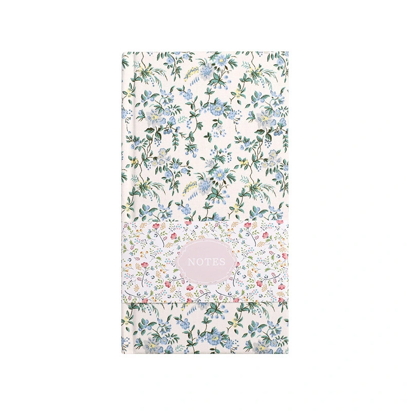 Éco-Tissu floral respectueux de l'environnement A6 Hardcover Notebook 1