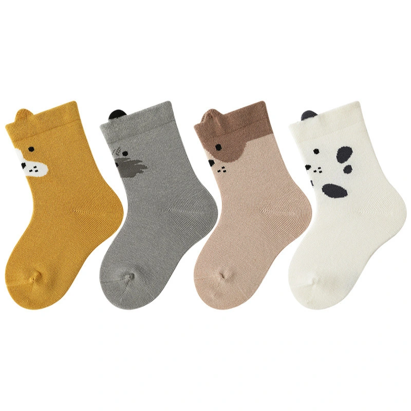 Custom Knee High Cotton Polyester Crew Animal Socks 1