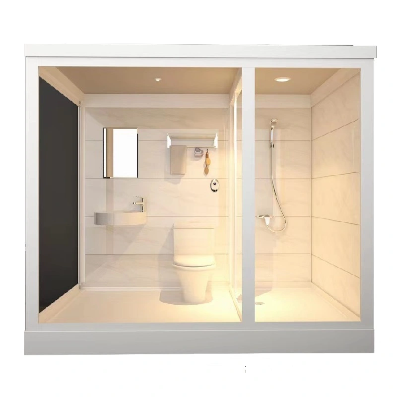 Unité modulaire préfabriquée complète de conception de luxe, douches, grande douche préfabriquée entièrement meublée, cabine de toilette, salle de bains 1