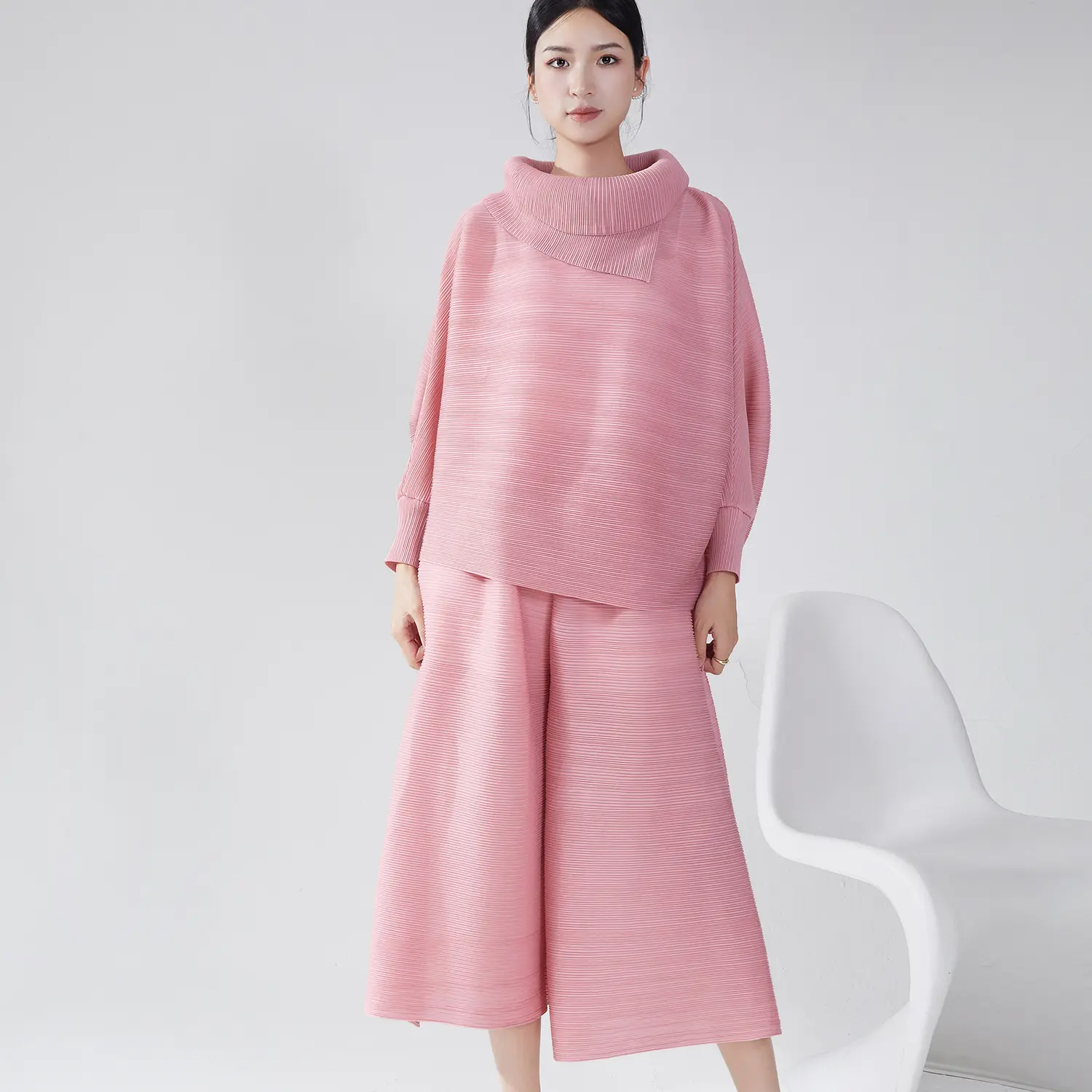 Satin Pleated Gown 7-10 Working Days - - Pleats Clothing 4